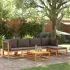 Set de canapele grădină cu perne, 6 piese, lemn masiv acacia GartenMobel Dekor