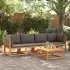 Set canapele de grădină cu perne, 4 piese, lemn masiv de acacia GartenMobel Dekor