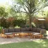 Set canapele grădină cu perne, 11 piese, lemn masiv acacia GartenMobel Dekor
