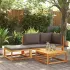 Set de canapele de grădină cu perne, 3 piese, lemn masiv acacia GartenMobel Dekor