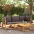 Set de canapele de grădină cu perne, 3 piese, lemn masiv acacia GartenMobel Dekor