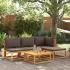 Set de canapele de grădină cu perne, 5 buc., lemn masiv acacia GartenMobel Dekor