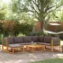 Set de canapele de grădină cu perne, 8 piese, lemn masiv acacia GartenMobel Dekor
