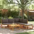 Set de canapele grădină cu perne, 6 piese, lemn masiv acacia GartenMobel Dekor