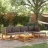 Set de canapele grădină cu perne, 6 piese, lemn masiv acacia GartenMobel Dekor