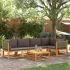 Set de canapele grădină cu perne, 6 piese, lemn masiv acacia GartenMobel Dekor