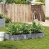Jardinieră de grădină, negru, 150x100 cm, lemn masiv pin GartenMobel Dekor