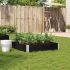 Jardinieră de grădină, negru, 150x100 cm, lemn masiv pin GartenMobel Dekor