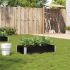 Jardinieră de grădină, negru, 150x100 cm, lemn masiv pin GartenMobel Dekor