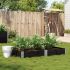 Jardinieră de grădină, negru, 150x100 cm, lemn masiv pin GartenMobel Dekor