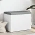 Bancă de depozitare, alb , 62x42x45 cm, lemn prelucrat GartenMobel Dekor