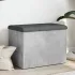 Bancă de depozitare, gri beton, 62x42x45 cm, lemn prelucrat GartenMobel Dekor
