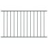 Panou de gard, negru, 1,7 x 1 m, oțel vopsit electrostatic GartenMobel Dekor