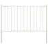 Panou de gard cu stâlpi, alb, 1,7 x 0,75 m, oțel GartenMobel Dekor