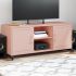 Dulap TV, roz, 100,5x39x43,5 cm, oțel laminat la rece GartenMobel Dekor
