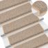 Covorașe scări autoadezive 15buc nisipiu 65x21x4cm aspect sisal GartenMobel Dekor