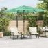 Umbrelă soare de grădină stâlp din lemn verde 223x223x213 cm GartenMobel Dekor
