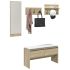 Set de mobilier pentru hol, 4 piese, alb, lemn prelucrat GartenMobel Dekor