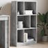 Bibliotecă, gri beton, 57x28,5x141 cm, lemn prelucrat GartenMobel Dekor