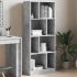 Bibliotecă, gri beton, 57x28,5x141 cm, lemn prelucrat GartenMobel Dekor
