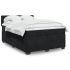 Pat box spring cu saltea, negru, 140x190 cm, catifea GartenMobel Dekor