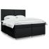 Pat box spring cu saltea, negru, 120x190 cm, catifea GartenMobel Dekor