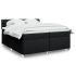 Pat box spring cu saltea, negru, 120x190 cm, catifea GartenMobel Dekor