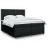 Pat box spring cu saltea, negru, 120x190 cm, catifea GartenMobel Dekor