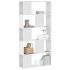 Bibliotecă cu 5 niveluri, alb 45x23,5x162,5 cm lemn prelucrat GartenMobel Dekor