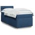 Pat box spring cu saltea, albastru, 180x200 cm, material textil GartenMobel Dekor