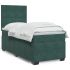 Pat box spring cu saltea, roz, 80x200 cm, catifea GartenMobel Dekor