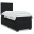 Pat box spring cu saltea, negru, 200x200 cm, catifea GartenMobel Dekor