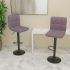 Scaune de bar, 2 buc., gri deschis, material textil GartenMobel Dekor