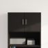 Dulap de perete, negru, 70x42,5x40 cm, lemn compozit GartenMobel Dekor