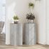 Suporturi de plante, 2 buc., alb, 30x30x70 cm, lemn prelucrat GartenMobel Dekor