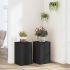 Suporturi de plante, 2 buc., alb, 30x30x50 cm, lemn prelucrat GartenMobel Dekor
