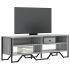 Dulap TV, negru, 180x34x41 cm, lemn prelucrat GartenMobel Dekor