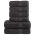 Set de prosoape premium, 6 piese, alb, 600 g/m² 100% bumbac GartenMobel Dekor