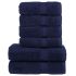 Set de prosoape premium, 6 piese, alb, 600 g/m² 100% bumbac GartenMobel Dekor