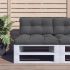 Perne de paleți, 2 buc, verde aprins, material textil GartenMobel Dekor