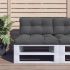 Perne de paleți, 2 buc, verde aprins, material textil GartenMobel Dekor