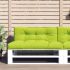 Perne de paleți, 2 buc, verde aprins, material textil GartenMobel Dekor