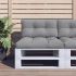 Perne de paleți, 2 buc, verde aprins, material textil GartenMobel Dekor