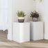 Suporturi de plante, 2 buc., alb, 15x15x20 cm, lemn prelucrat GartenMobel Dekor