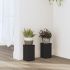 Suporturi de plante, 2 buc., alb, 10x10x18 cm, lemn prelucrat GartenMobel Dekor