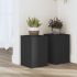 Suporturi de plante, 2 buc., alb, 20x20x30 cm, lemn prelucrat GartenMobel Dekor