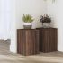 Suporturi de plante, 2 buc., alb, 20x20x30 cm, lemn prelucrat GartenMobel Dekor