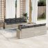 Set mobilier de grădină cu perne, 9 piese, negru, poliratan GartenMobel Dekor