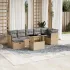 Set canapele de grădină cu perne, 8 piese, gri, poliratan GartenMobel Dekor