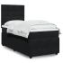 Pat box spring cu saltea, negru, 200x200 cm, catifea GartenMobel Dekor